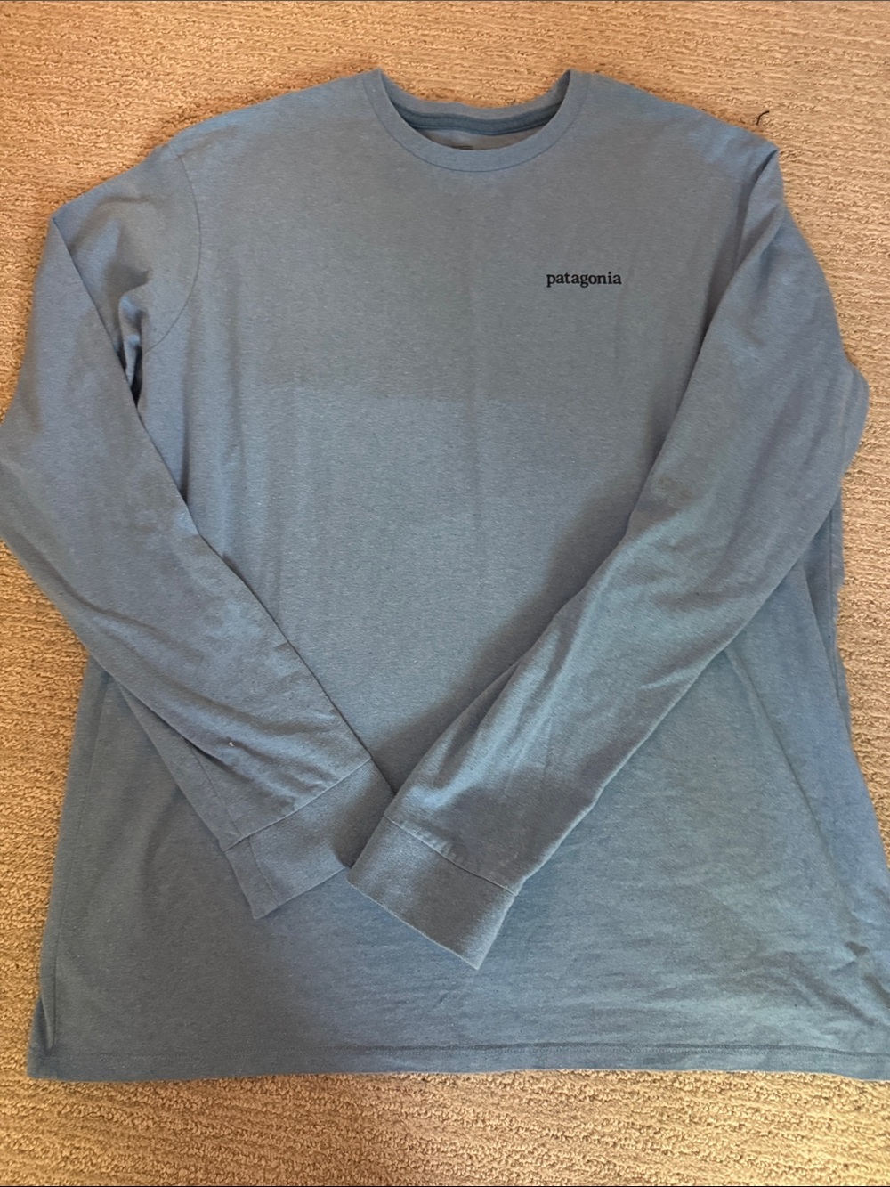 Patagonia Men’s Long-Sleeve Crew in Slate Blue